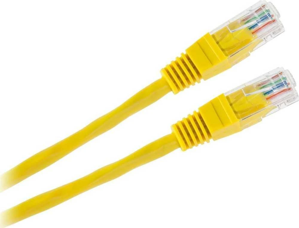 LP Oem UTP 8c kabelis CCA 0.5m Geltonas