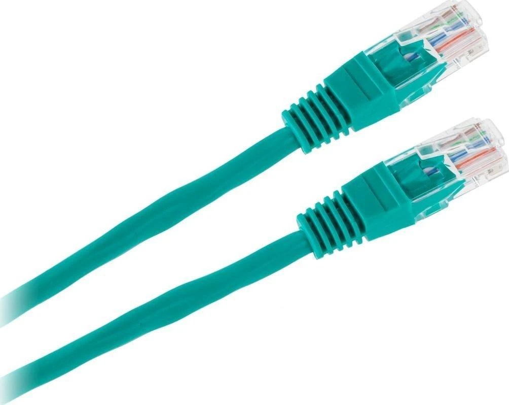 LP Oem UTP kabelis 8c CCA 0.5m Žalias