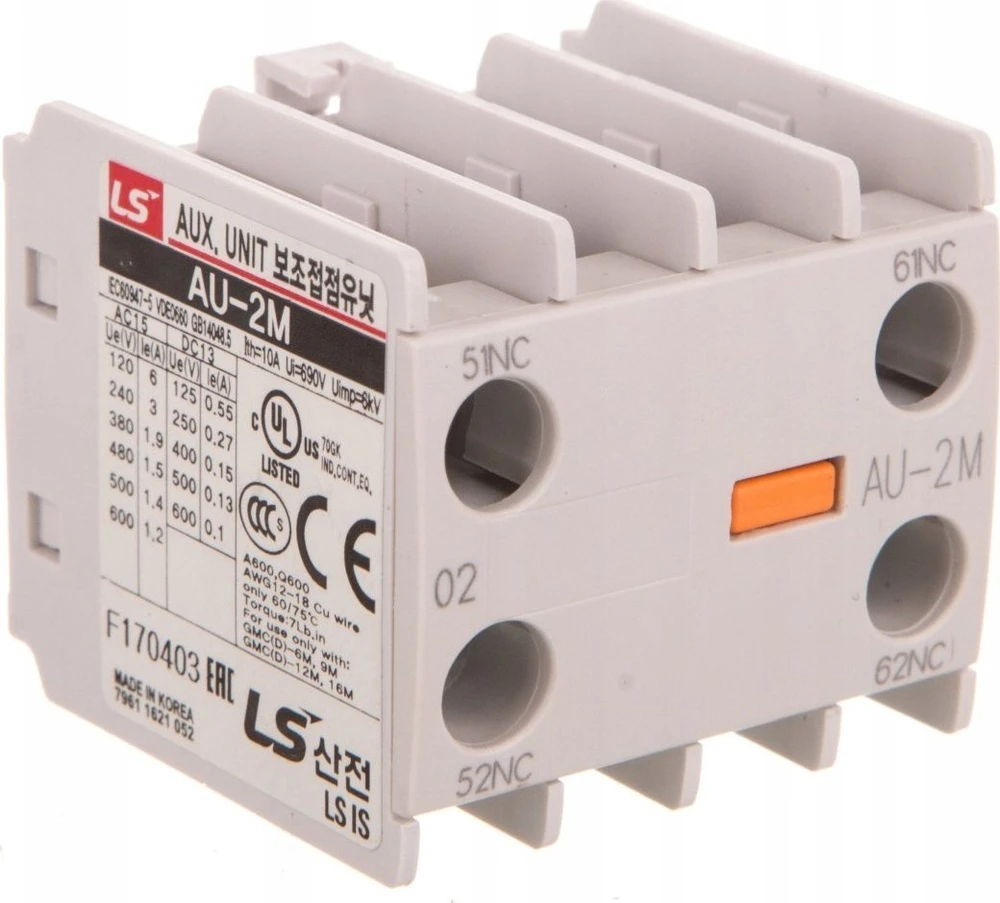 LS priekiniai pagalbiniai kontaktai 2r AU-2M 2b - AU-2M 2b