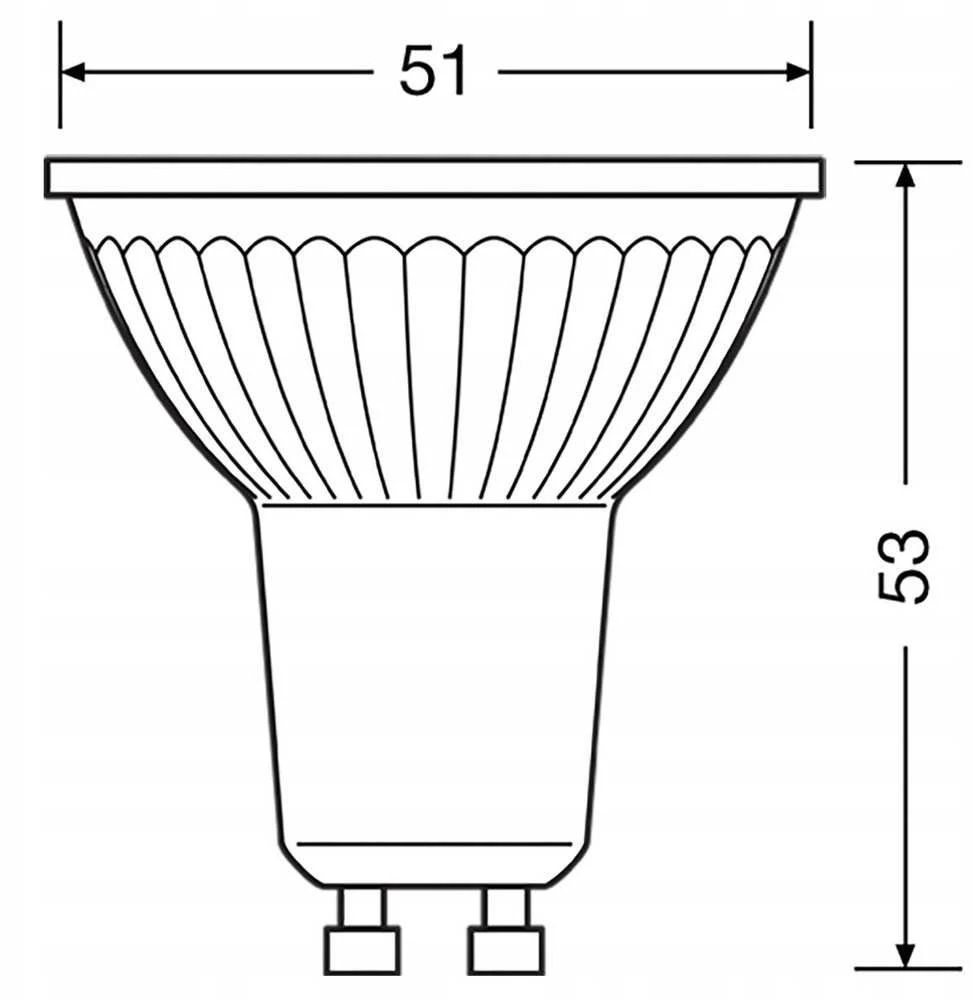 LED lempa Osram, PAR16, 36°, 4.3W, GU10, 827, 350lm x 2 vnt