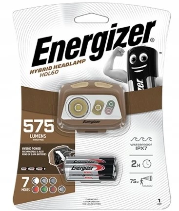 Galvos žibintuvėlis, 575lm, Įkraunamas arba 3xAAA, HDL60, ENERGIZER
