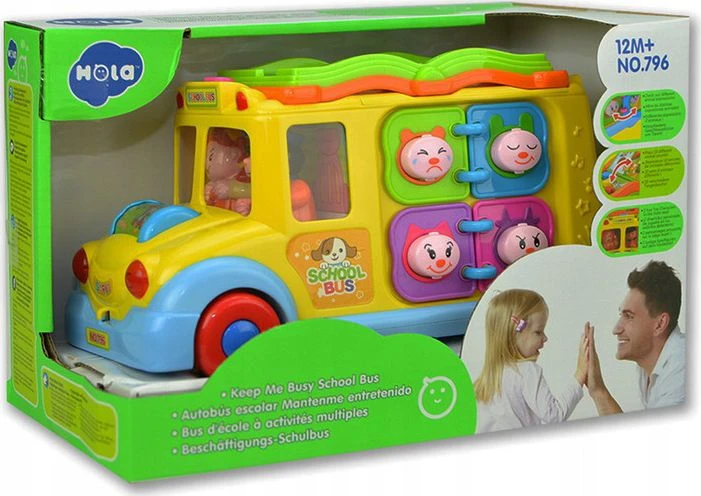 Hola SCHOOL BUS Interaktyvioji transporto priemonė ZA0019