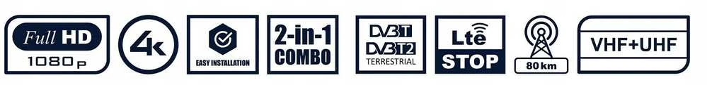 RTV antena LTC antena DVB-T VIRGA VR900 UHF/VHF