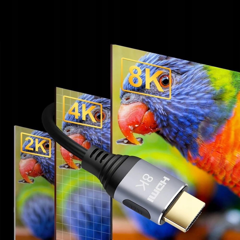 LTC HDMI-HDMI laidas (v2.1 | 8K | 5 m) juodas