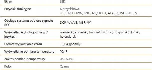 LTC LXSTP04C žadintuvas su radiju ir termometru