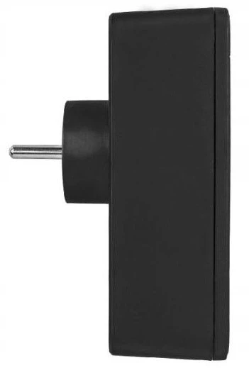 LTC Tinklo skirstytuvas: 1 apvalus lizdas su įžeminimu + 2 plokštieji lizdai + 2x USB + 2x USB-C 3,1A Juodas