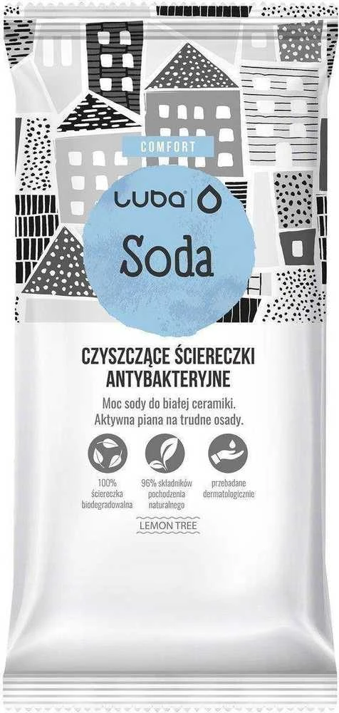Luba Comfort antibakterinės valymo šluostės Soda 24 vnt