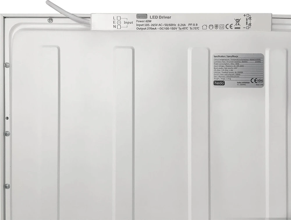 Lubinis šviestuvas BestService LED Panel UGR lubinė lempa