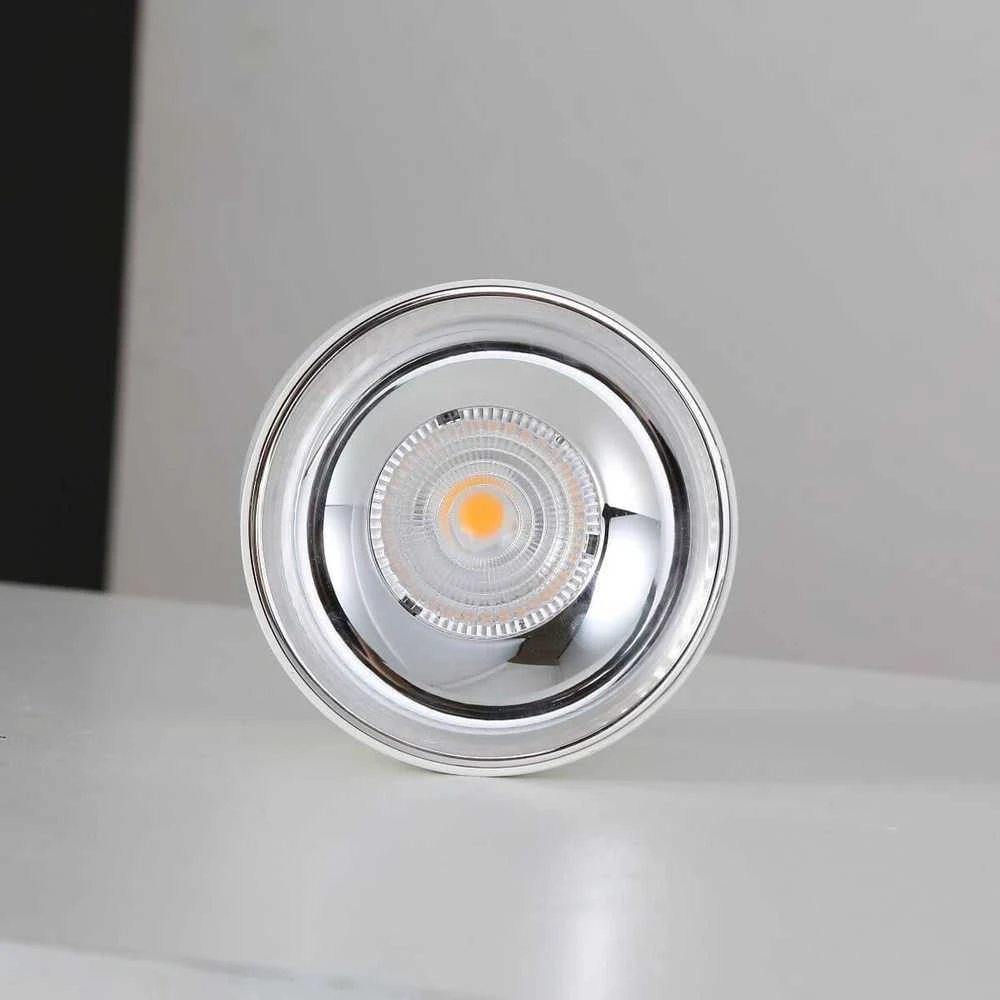 Lubinis šviestuvas Blaupunkt ROLLER DLW10, metalinis lubinis šviestuvas, LED įleidžiamas šviestuvas, 10 W, 4000 K, baltas vamzdelis
