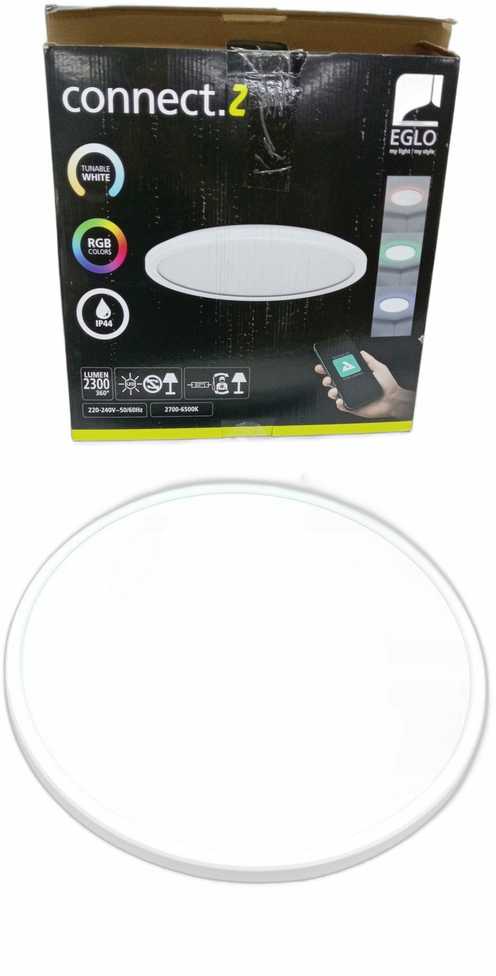Lubinis šviestuvas Lampa sufitowa EGLO Ceiling LED luminaire EGLO ROVITO-Z IP44 22.5W RGB 2700-6500K 2300lm baltas O39 remote/APP