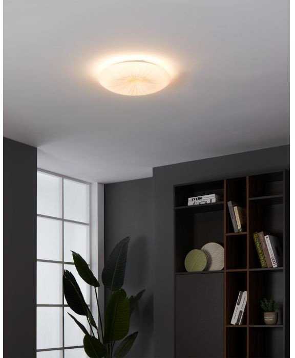 Lubinis šviestuvas EGLO Nieves 1, LED, 3000 K, 1100 lm, IP20, Auksinė, Balta