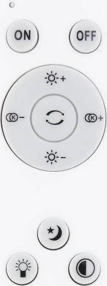 Globo Toys „Globo“ lubinis šviestuvas Minimalistinis lubinis šviestuvas SONNY 41586-24 „Globo“ apvalus LED 24W 3000K - 6000K svetainei, sidabrinis