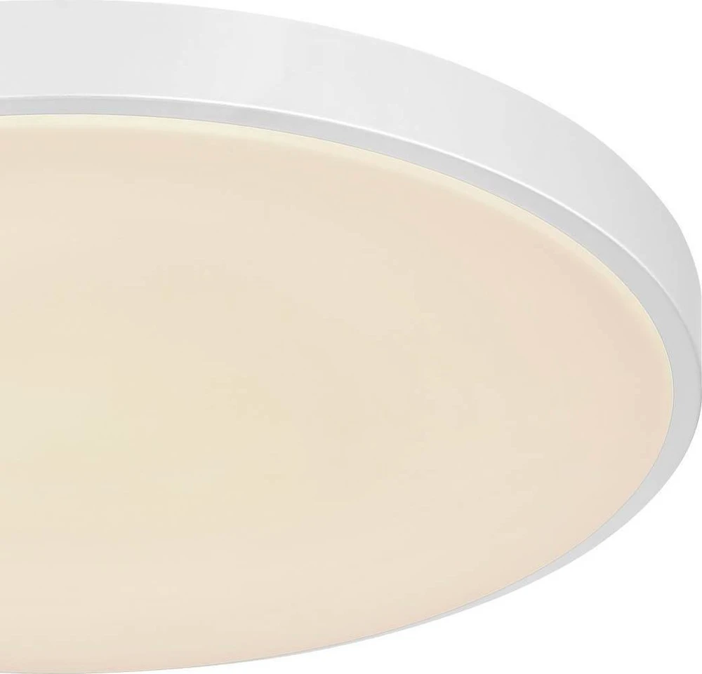 Globo Toys „Globo“ lubinis šviestuvas Minimalistinis lubinis šviestuvas SONNY 41586-24 „Globo“ apvalus LED 24W 3000K - 6000K svetainei, sidabrinis