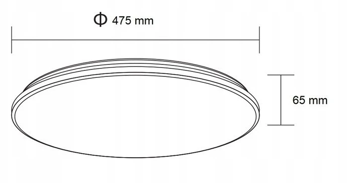 Lubinis šviestuvas GTV LED lubinis šviestuvas SATURN BIS 48W 4020lm 4000K IP54 fi475mm LD-SATU48W-NW-00
