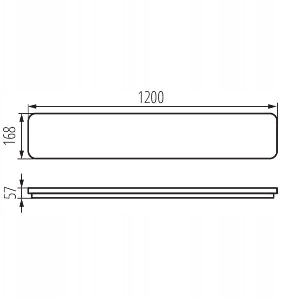 Lubinis šviestuvas Lampa sufitowa Kanlux Oprawa liniowa LED LINCEA 30-45W 12 CCT max 4800 /4900/5000lm 3000/4000/6500K IP40 IK08 5 lat Gwarancji balta 38796