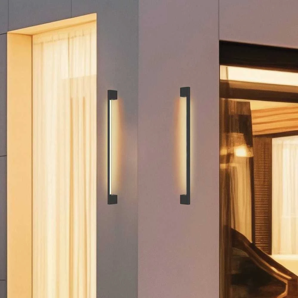 Sieninis šviestuvas Viokef 9W LED sieninis lauko šviestuvas TESSA, tamsiai pilkas, 3000K, IP54, 4317800