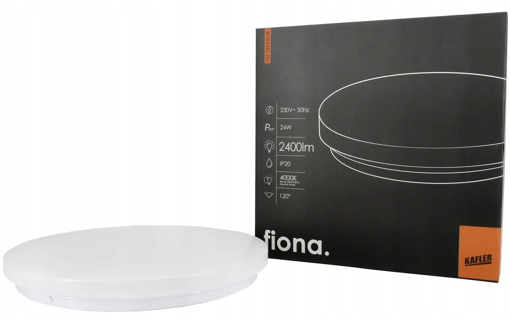 Lubinis šviestuvas Bemko lubinis LED šviestuvas Fiona 24W 4000K 2400lm IP20 baltas C37-PLF-320-240-4K