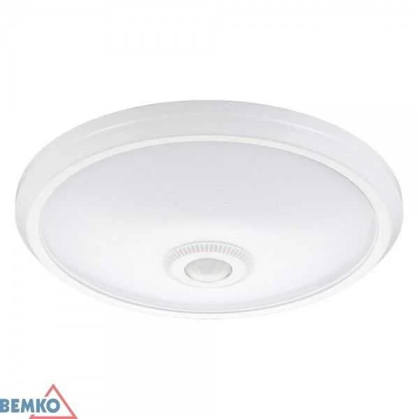 Sieninis šviestuvas Bemko 12W LED plafonas su judesio davikliu DORIA, baltas, 4000K