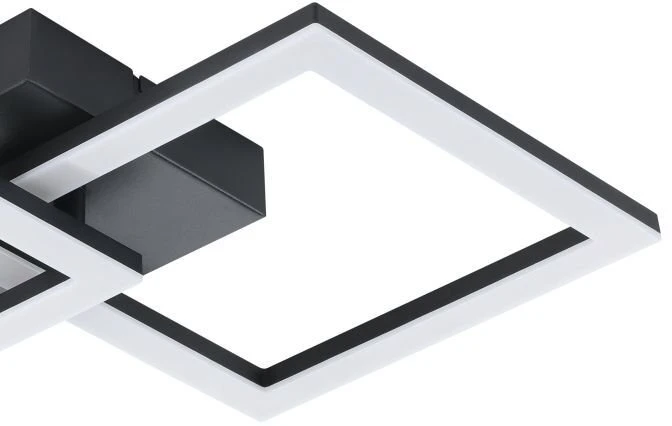 Lubinis šviestuvas Lampa sufitowa EGLO EGLO Palmaves-e, Juodas