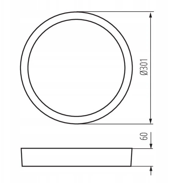 Lubinis šviestuvas Kanlux lubų šviestuvas Plafon LED su jutikliu DABER 12-20W CCT SE B Ø30 max 2560lm neutrali/šilta šviesa IP66 IK10 II kl. juoda 39027