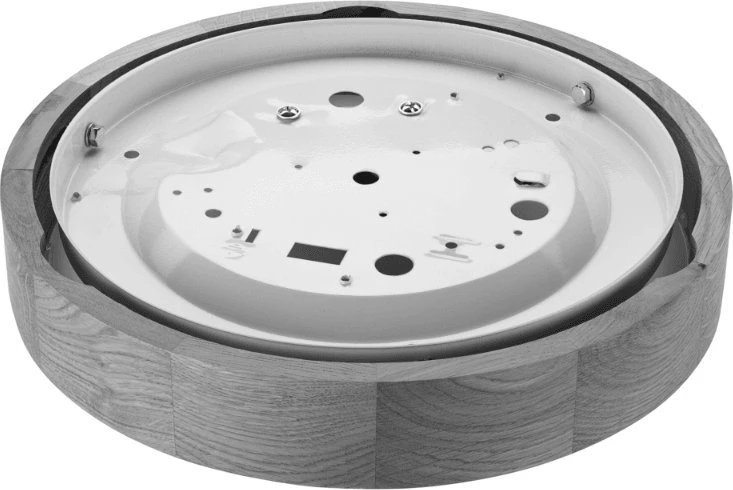 Lubinis šviestuvas Lamkur Plafonas medinis pušinis LED 1 taško išgaubtas 27cm