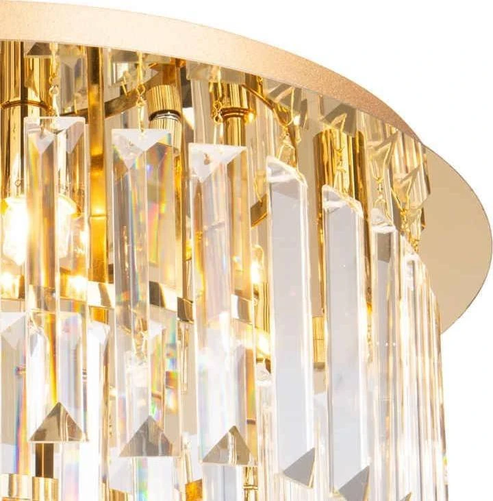 MAXlight lubinis šviestuvas Glamorous lubinis šviestuvas MONACO C0205 Maxlight krištolinis auksas miegamajam