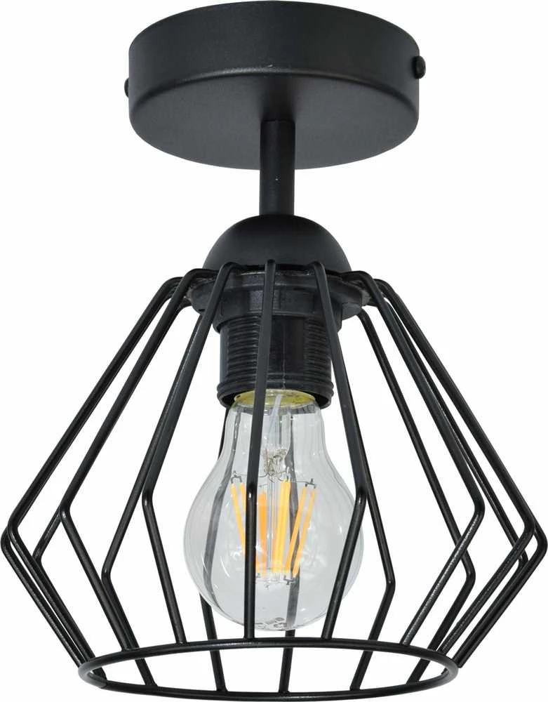 Pakabinamas šviestuvas Orno WAYA sieninis ir lubinis šviestuvas, maks. galia 1x60W, E27, juodas, trumpas