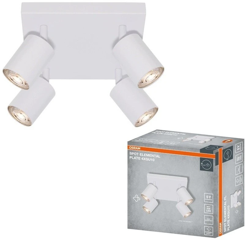 Lubinis šviestuvas Kryptinis šviestuvas Osram. 4xGU10. baltas.