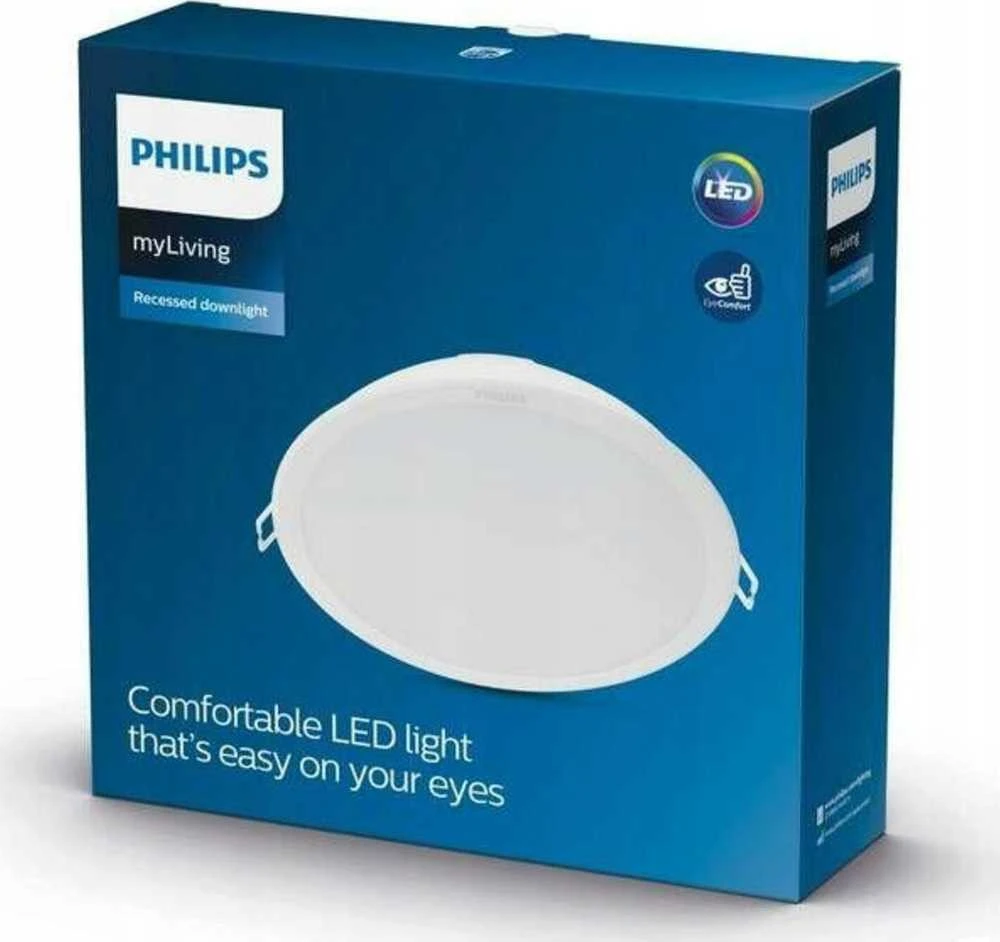 Įmontuojamas šviestuvas Philips MESON, 23.5W, 3000°K, LED