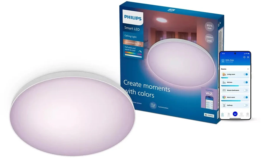 Lubinis šviestuvas Philips Smart Lighting Lampa Sufitowa, Okrągła, 37,5 cm