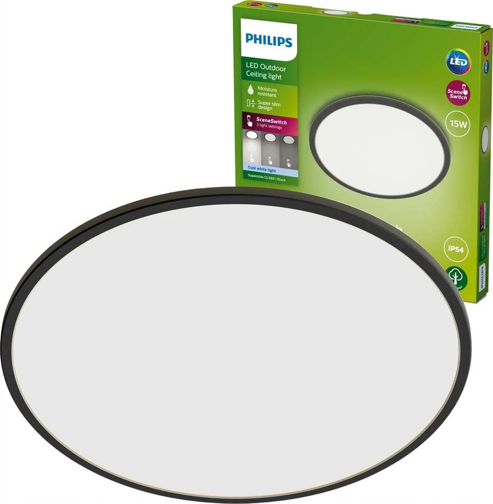 Lubinis šviestuvas ŠVIEST PLAFONPHILIPS SUPERSLIM 15W 4000K