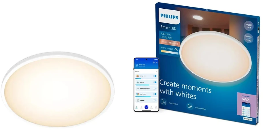 Lubinis šviestuvas Philips SUPERSLIM Ceiling Light 32W. 3800LM. 2700-6500K