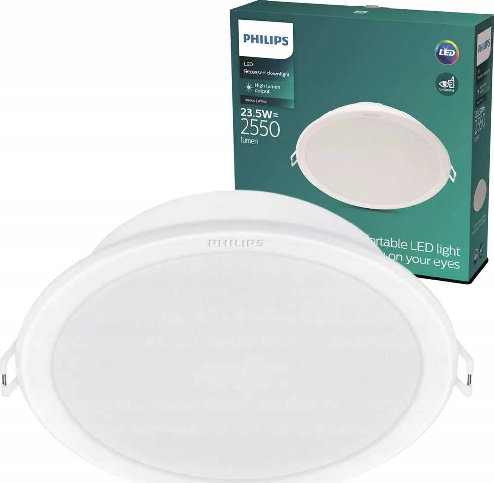Įmontuojamas šviestuvas Philips MESON, 23.5W, 3000°K, LED