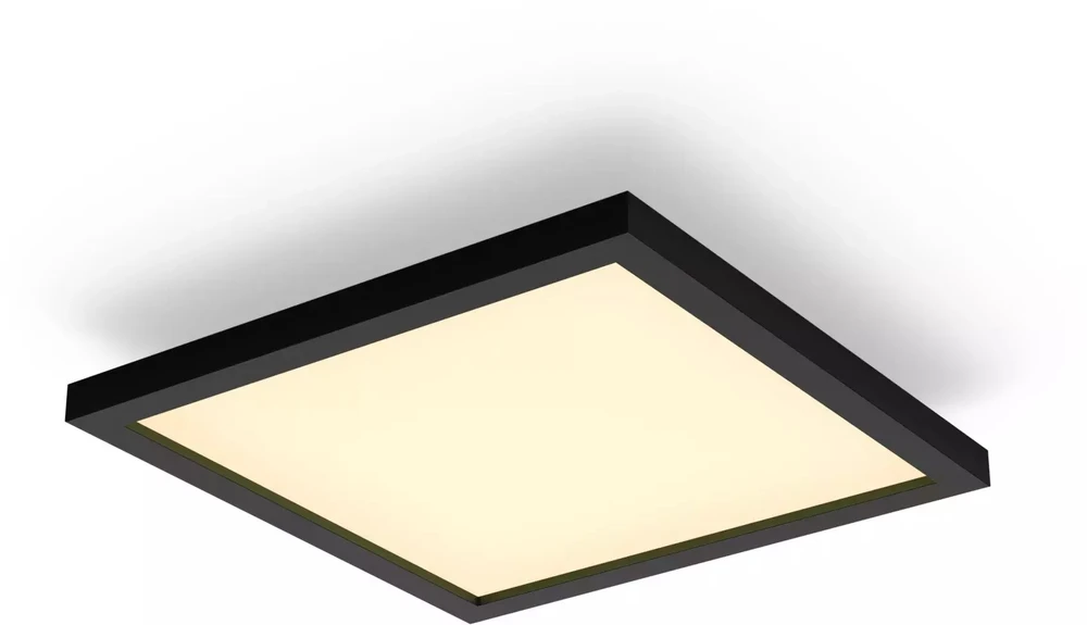 Lubinis šviestuvas Philips Hue Aurelle square panel light, Juodas | 2200-6500 Hue Baltas Ambiance