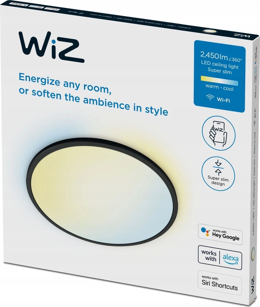 Lubinis šviestuvas Wiz ŠVIES TVIRT WIFI 22W 2450LM 43CM TW B