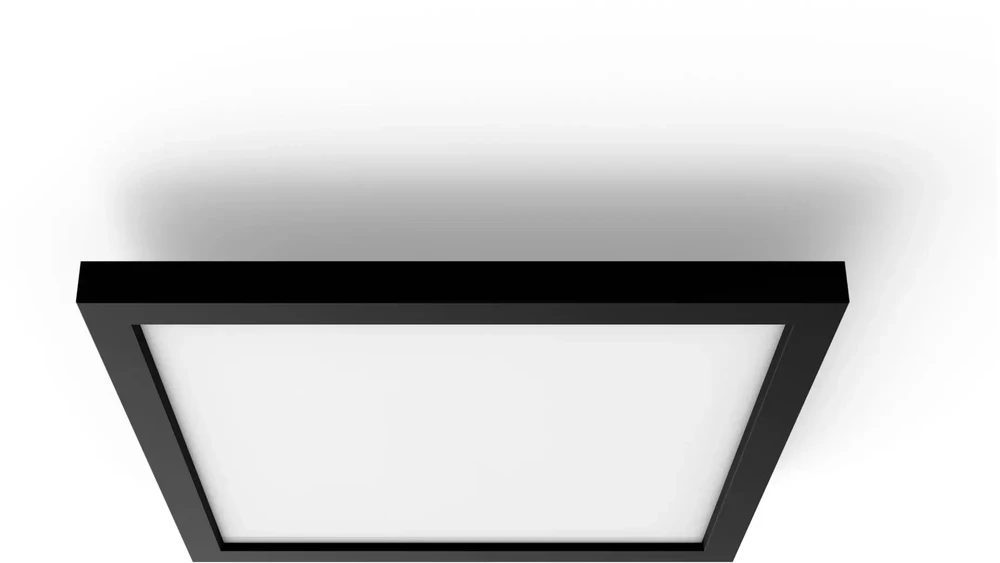 Lubinis šviestuvas Philips Hue Aurelle square panel light, Juodas | 2200-6500 Hue Baltas Ambiance