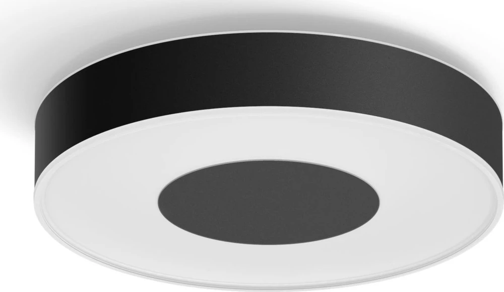 Philips Hue Baltas & Color Ambiance Xamento lubinis šviestuvas apvalus juodas • M
