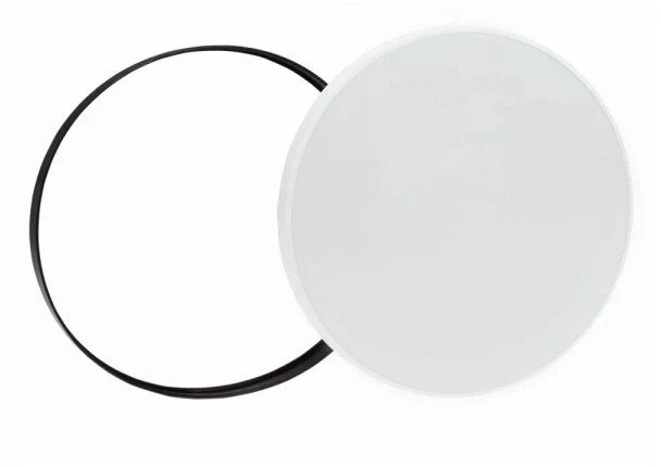 Lubinis šviestuvas Lampa sufitowa SpectrumLED Plafoniera LED NYMPHEA Juodas i Baltas Rings 24W 2800lm 4000K IP54 320x52mm (SLI031035NW_PW)