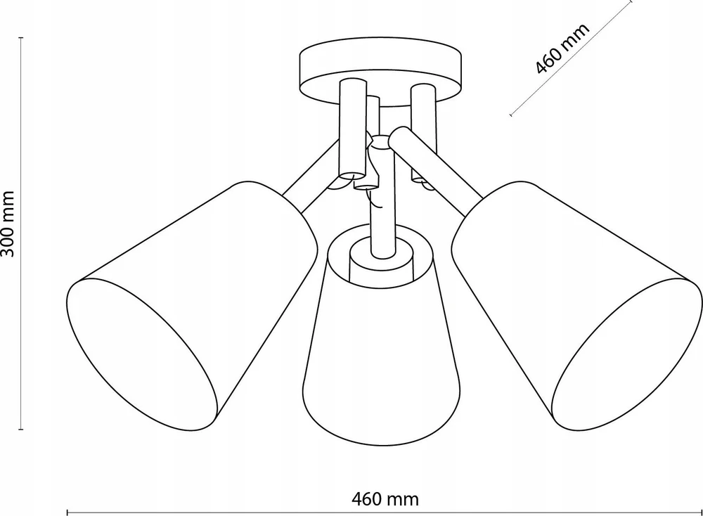 TK Lighting LUBINIS ŠVIESTUVAS VAIO NATURE* 3574