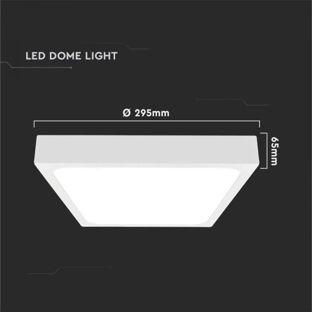 V-tac 24W LED paviršinis šviestuvas, baltas, 4000K, IP44