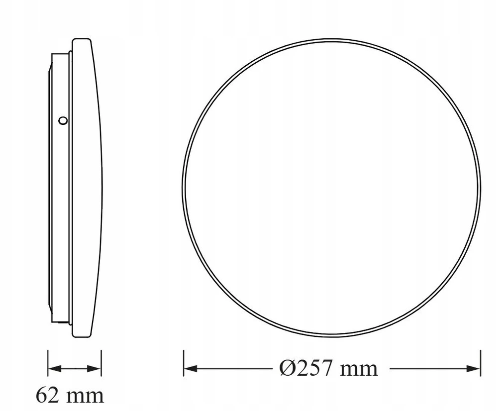 <rslit>Lubinis šviestuvas VTAC Plafon LED Ceiling Round 12W 1320lm 4000K 840 IP44 4099854647277</rslit>