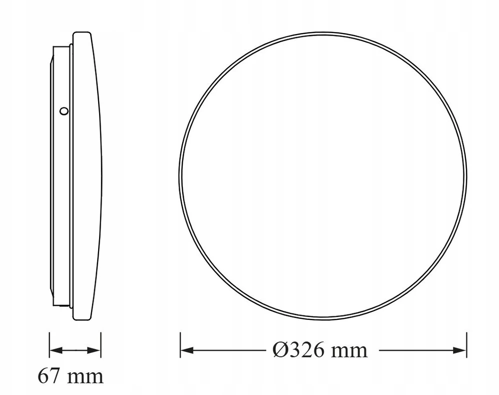 V-TAC LED lubinis šviestuvas Plafon Round SEN 18W 1980lm 4000K 840 IP44 4099854647680