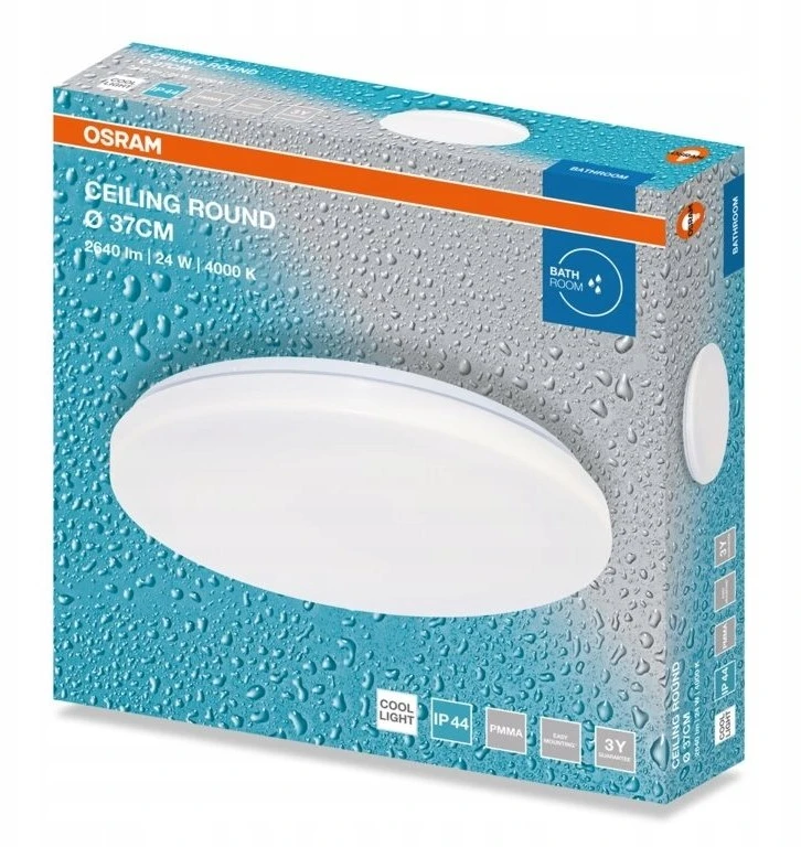Lubinis šviestuvas Lubų šviestuvas VTAC Plafon LED lubinis apvalus 24W 2640lm 4000K 840 IP44