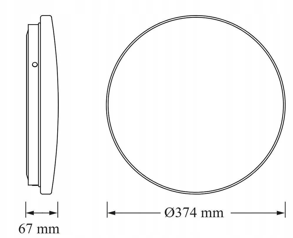 VTAC lubinis šviestuvas LED lubinis apvalus SEN 24W 2640lm 4000K 840 IP44 4099854647949