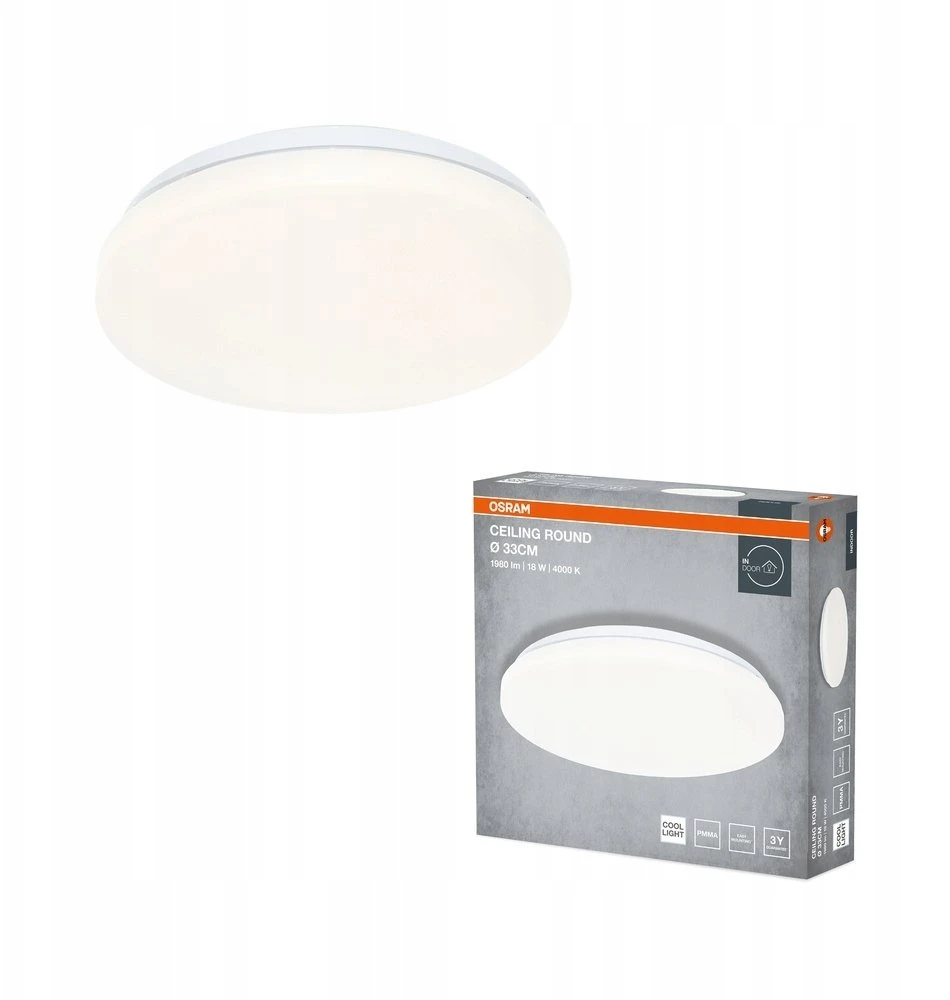 Lubinis šviestuvas VTAC Plafon LED Ceiling Round 18W 1980lm 4000K 840 IP20