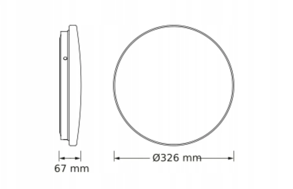 Lubinis šviestuvas VTAC Plafon LED Ceiling Round 18W 1980lm 4000K 840 IP20