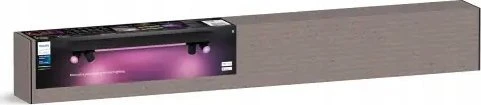 Lubinis šviestuvas Philips Hue Baltas&Col. Amb. Centris Spot 4flg juodas V2