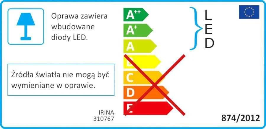 Lubinis šviestuvas Polux Lubinis šviestuvas IRINA 310767 Polux glamour apvalus LED ŠVIESTUVAS 36W 2700-6500K su žvaigždės efektu, baltas