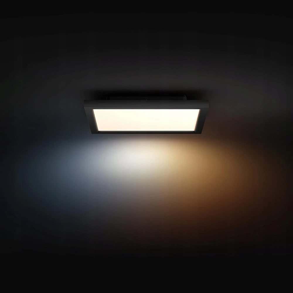 Lubinis šviestuvas Signify Philips Hue Baltas Amb. Aurelle Panelleuchte 30x30 Schw inkl DS