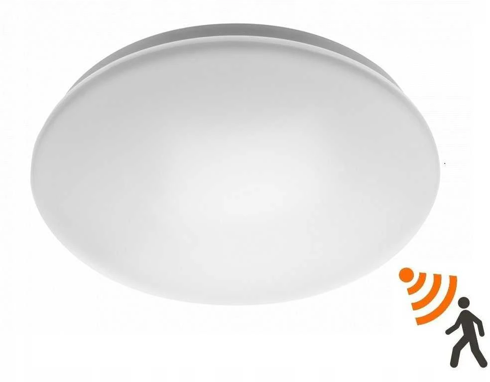 GTV lubinis šviestuvas Lubinis šviestuvas su mikrobangų judesio jutikliu ASTI-D13 LED 13W GTV 1100lm 4000K AC220-240V IP44 O254mm pritemdyta balta LD-ASTID13-NW-00